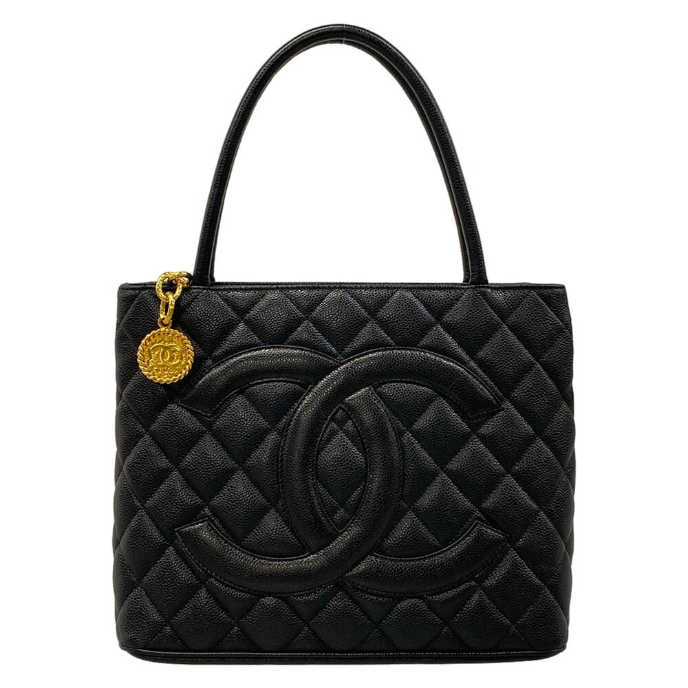 Chanel Caviar Medallion Tote Bag A01804